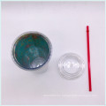 680ml Double PS Body Plastic Coffee Cup with Straw (SH-PM10)